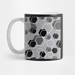 Random Hexagon doodle pattern Mug